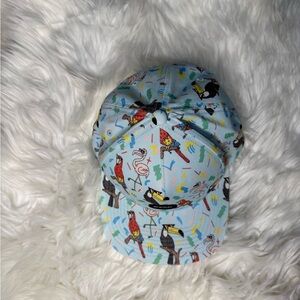 RVCA Light Blue Tropical Bird Baseball Cap